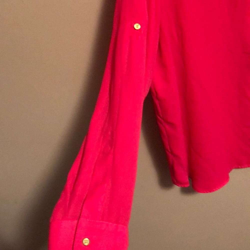 Hot Pink Long Sleeve Shirt 👚 - Picture 3 of 8